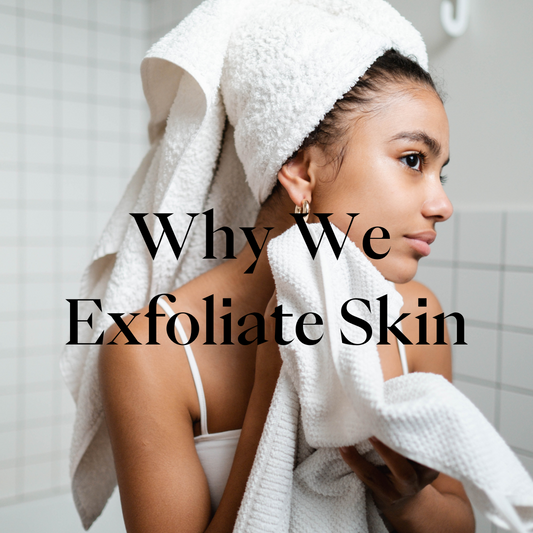 Why we exfoliate our skin- clean circle