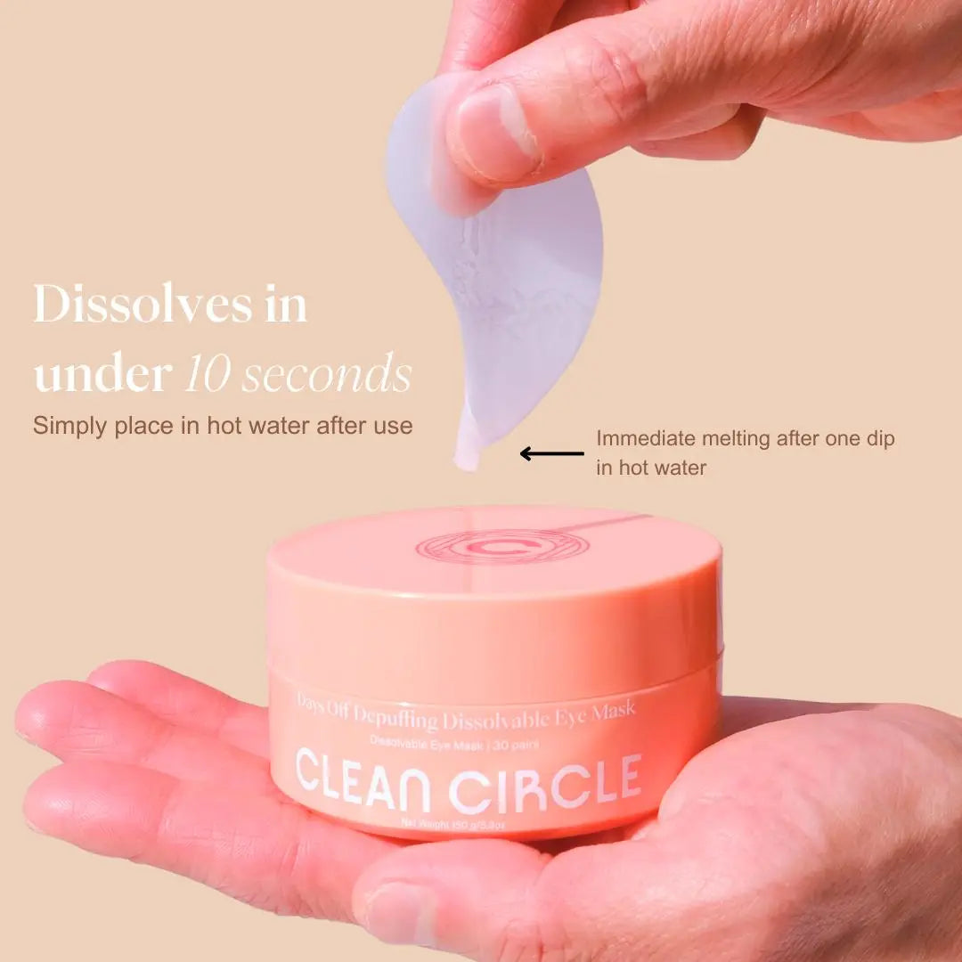 Days Off Depuffing Dissolvable Eye Mask – Clean Circle