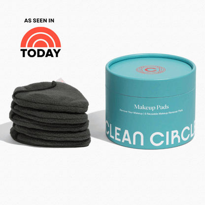 clean circle reusable makeup remover pad with as seen in today logo top left 