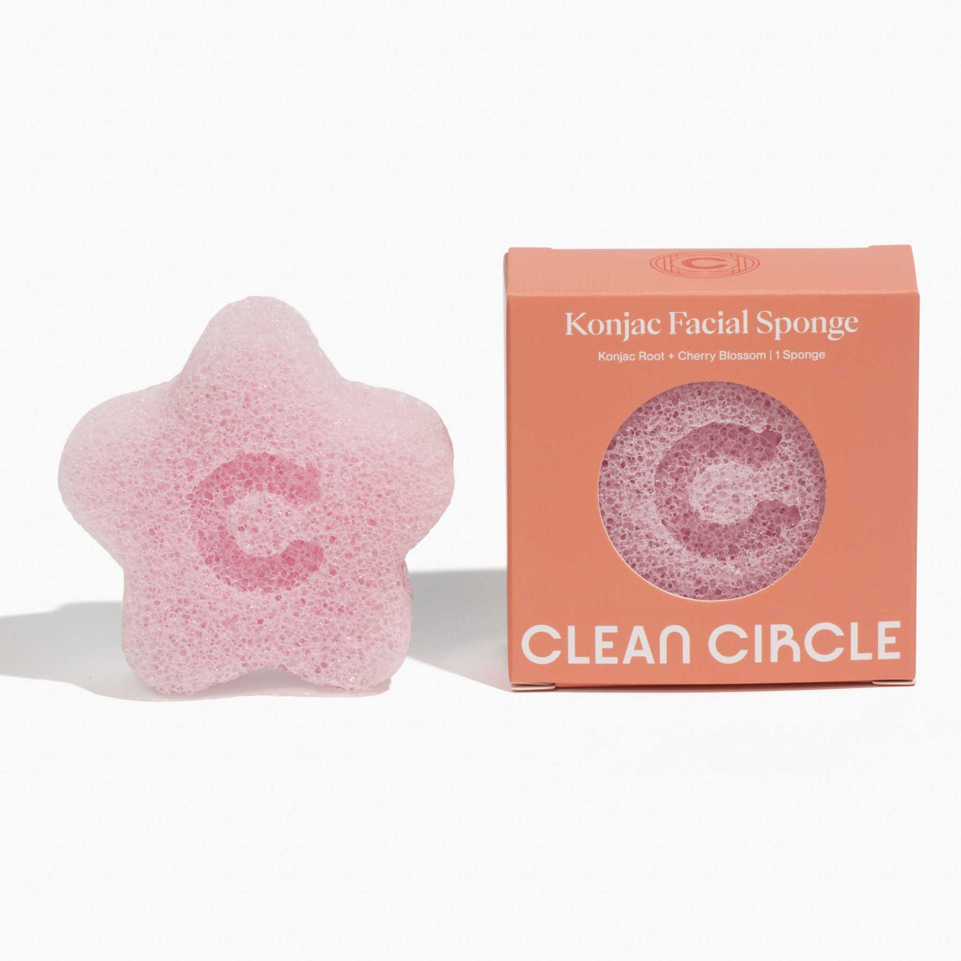 clean circle konjac facial sponge